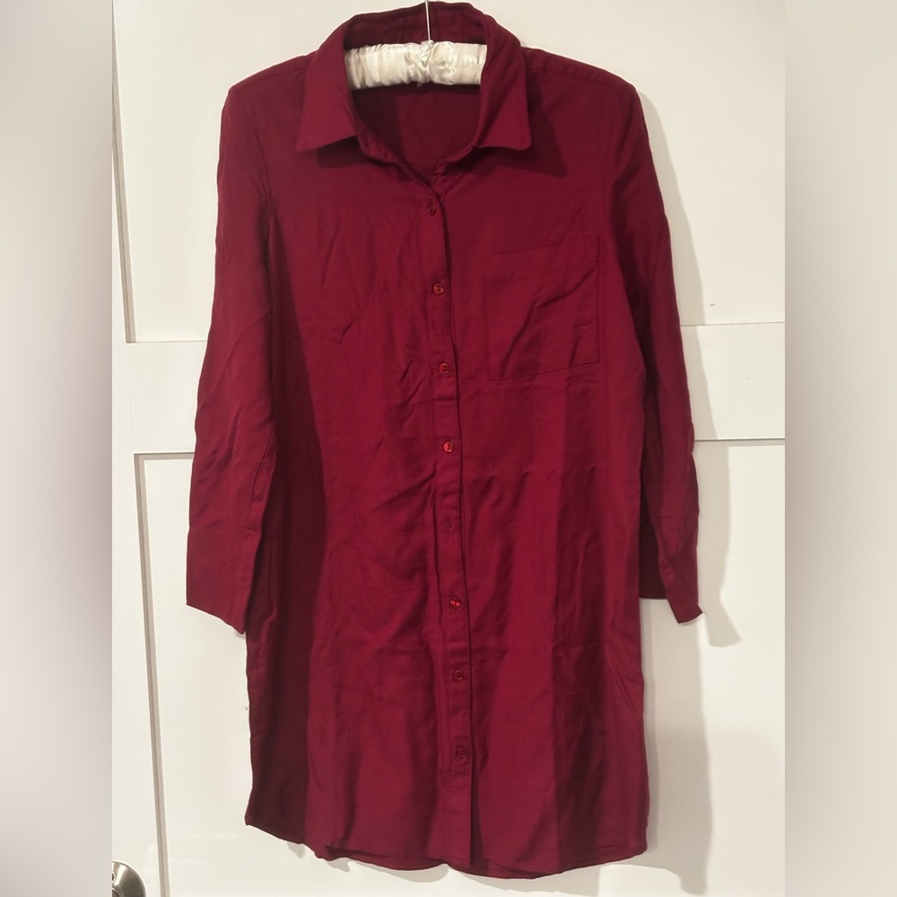 URBAN OUTFITTERS | Sparkle & Fade Button Down Longline Tunic Top/Dress‎ Size S